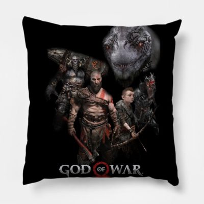 God Of War Friend And Foe Throw Pillow Official God Of War Merch