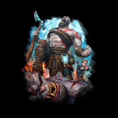 God Of War Throw Pillow Official God Of War Merch