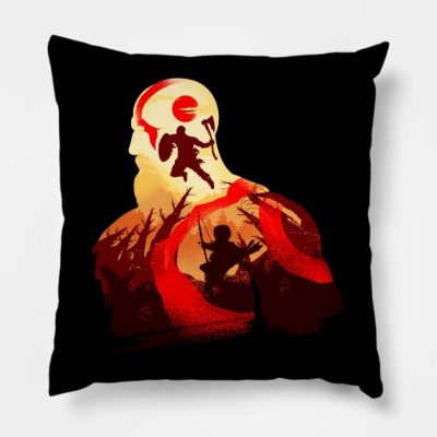 Father And Son Adventure Throw Pillow Official God Of War Merch