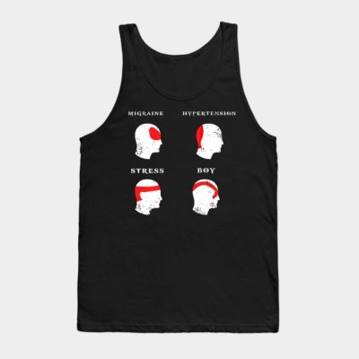 Kratos Head Ache Boy Chart God Of War Meme Tank Top Official God Of War Merch