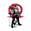 Killer Of Gods Sumi E Tapestry Official God Of War Merch