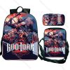 3pcs Set God of War Ragnarok Backpack Kratos Atreus Student Kid Back to School Bookbag Travel 2 - God Of War Merch