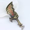 Classic Game God Of War Necklace Sword Blades of Chaos OLYMPUS KRATOS Necklaces Weapons Pendant for 3 - God Of War Merch