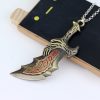 Classic Game God Of War Necklace Sword Blades of Chaos OLYMPUS KRATOS Necklaces Weapons Pendant for 4 - God Of War Merch