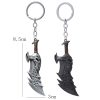 Fashion God Of War 4 Keychain Kratos Axe Demon Knife Weapons Model Key Chain Chaveiro Men 1 - God Of War Merch