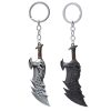 Fashion God Of War 4 Keychain Kratos Axe Demon Knife Weapons Model Key Chain Chaveiro Men - God Of War Merch