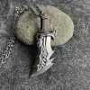 Game God Of War Necklace Sword Blades of Chaos OLYMPUS KRATOS Necklaces Jewelry Classic Weapons Pendant 3 - God Of War Merch