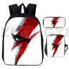 Game God of War Backpacks Women Anime Kratos Handbag 3 Pcs Set School Back Pack for 4 - God Of War Merch