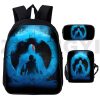 Game God of War Backpacks Women Anime Kratos Handbag 3 Pcs Set School Back Pack for 5 - God Of War Merch