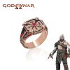 Game God of War Ring Kratos Ares the Retro Snowflakes Rings for Women Men Cosplay Jewelry - God Of War Merch