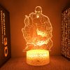 God Of War Figure Kratos 3d Led Night Light For Bedroom Acrylic Bedside Lamp Game Room - God Of War Merch