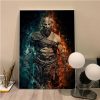 God Of War Game Art Poster Kraft Paper Sticker Home Bar Cafe Room Wall Decor 5 - God Of War Merch