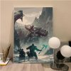 God Of War Game Art Poster Kraft Paper Sticker Home Bar Cafe Room Wall Decor 9 - God Of War Merch