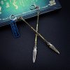 God of War 5 Ragnarok Keychain Draupnir Spear Key Chain Kratos Weapon Keyring Keychains for Men 4 - God Of War Merch