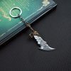 God of War Keychain Kratos Axe Leviathan Key Chain Keyring Blades of Chaos Swords Game Accessories 5 - God Of War Merch