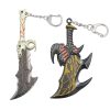 God of War Keychain Kratos Axe Leviathan Keyring KeyChain Blades of Chaos Swords Pendant llaveros Accessories 3 - God Of War Merch