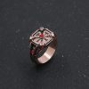 Hot Game God of War Rings Ragnarok Kratos Ares the Retro Snowflakes Rings for Women Man 1 - God Of War Merch