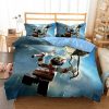 Kids Bedding Set God Of War Kratos Luxury Duvet Cover with Pillowcase Queen King Size Cartoon - God Of War Merch