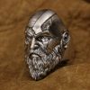 LINSION God Of War Kratos Ring 925 Sterling Silver Mens Punk Ring TA313 US Size 7 - God Of War Merch