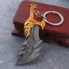 New God of War 4 Kratos Sword Keychain Pendant Keyring Jewelry Men And Women Car key - God Of War Merch