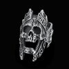 Rock Unique Gods of War Ares Skull Rings Punk Rock Warrior 316L Stainless Steel Ring Mens - God Of War Merch