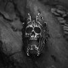 Rock Unique Gods of War Ares Skull Rings Punk Rock Warrior 316L Stainless Steel Ring Mens 2 - God Of War Merch