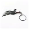 ZRM Fashion God Of War 4 Keychain Kratos Axe Demon Knife Weapons Model Key Chain Chaveiro - God Of War Merch