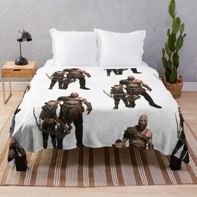 God Of War Ragnarok Throw Blanket Official God Of War Merch