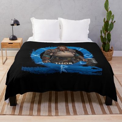 God Of War Ragnarök God Of War Ragnarok Throw Blanket Official God Of War Merch