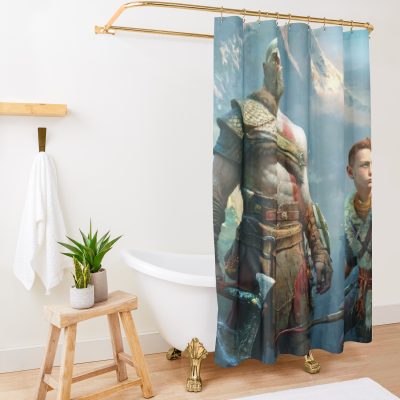 Kratos God Of War Shower Curtain Official God Of War Merch