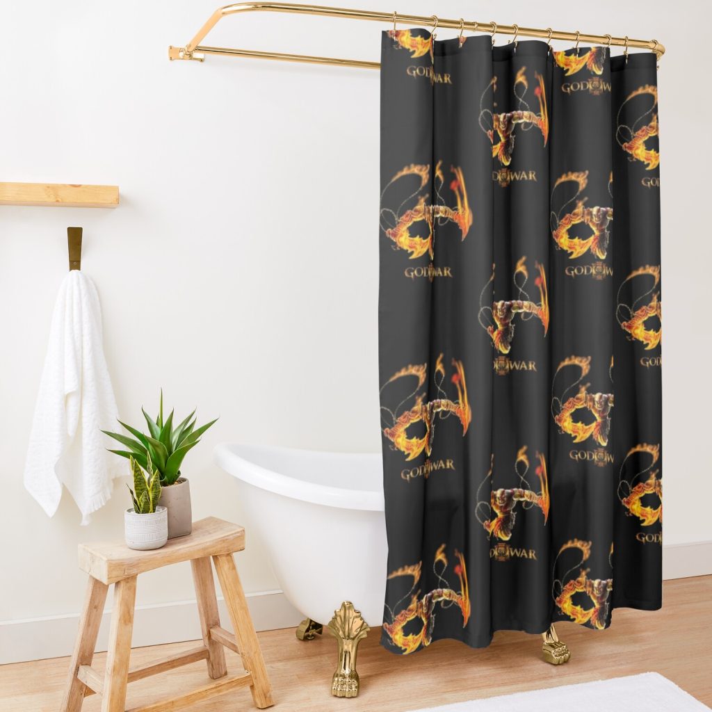 God Of War Ragnarok Shower Curtain Official God Of War Merch