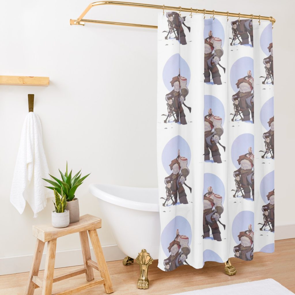 God Of War Ragnarok Shower Curtain Official God Of War Merch