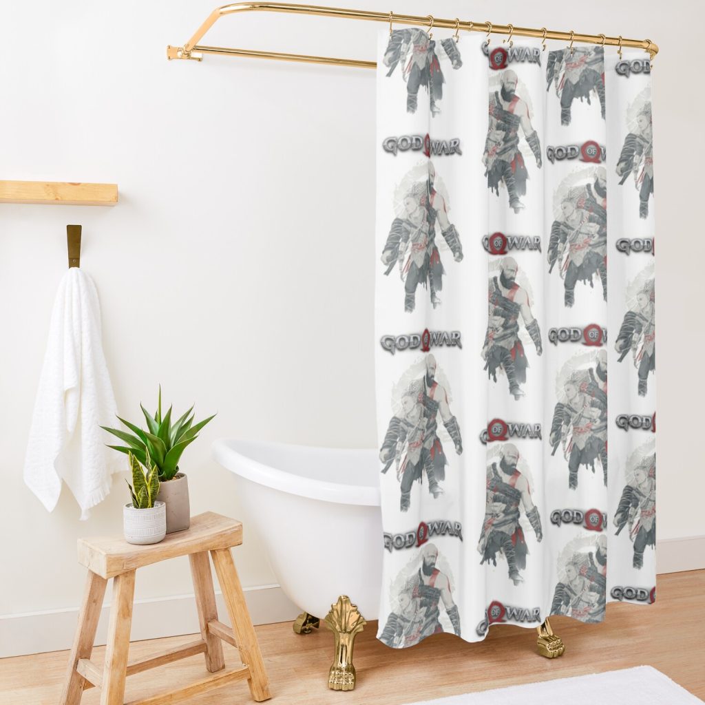 God Of War Ragnarok Shower Curtain Official God Of War Merch