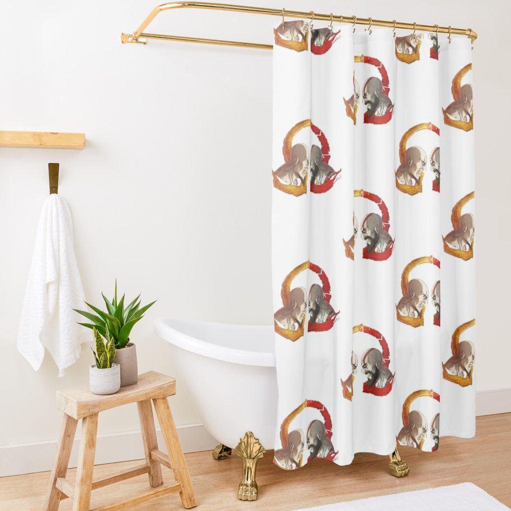 God Of War Ragnarok Shower Curtain Official God Of War Merch