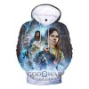 2022 God of War Ragnarok Print Sweater 3D Hoodie God of War Hoodie Unisex Hoodie God 5 - God Of War Merch