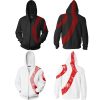 Game God of War Costume Kratos Cosplay Hoodies Men s Casual 3D Print Hoodie Sweatshirt Zipper - God Of War Merch